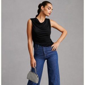 NWT Anthropologie Lea & Viola Draped Sleeveless Top Sz L